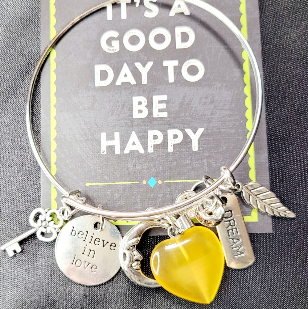 2 for 15 Bangle Charms Bracelet silver